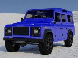 land rover defender 110 3D 模型