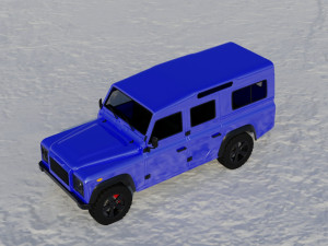 land rover defender 110 3D 模型
