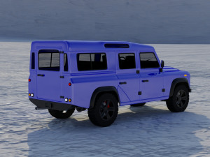 land rover defender 110 3D 模型
