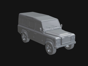 land rover defender 110 3D 模型