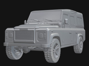 land rover defender 110 3D 模型