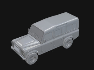 land rover defender 110 3D 模型