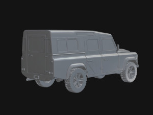 land rover defender 110 3D 模型