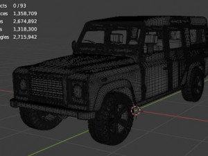 land rover defender 110 3D 模型