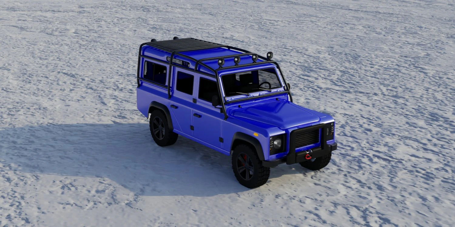 land rover defender 110 modified modd 3D Model .c4d .max .obj .3ds .fbx .stl .blend 