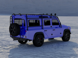 land rover defender 110 modified modd 3D मॉडल