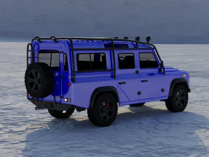 land rover defender 110 modified modd 3D Model