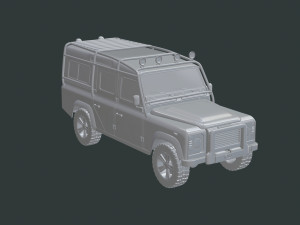 land rover defender 110 modified modd 3D मॉडल