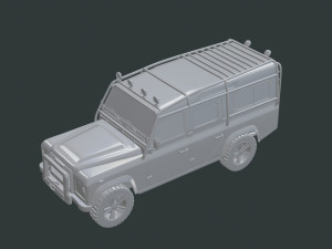 land rover defender 110 modified modd 3D मॉडल
