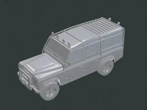 land rover defender 110 modified modd 3D Model