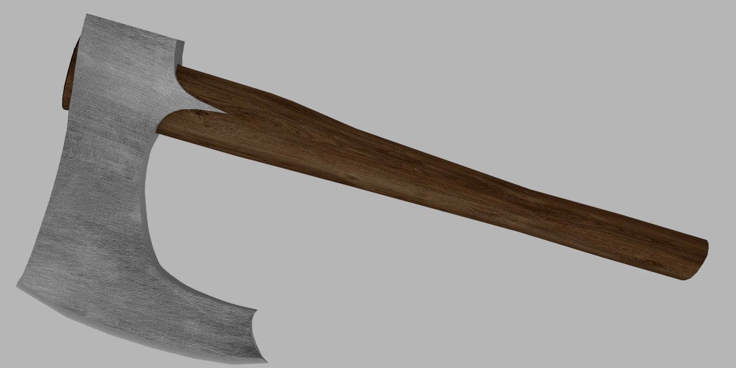 northern warriors battle axe 3D Model .c4d .max .obj .3ds .fbx .stl .blend 