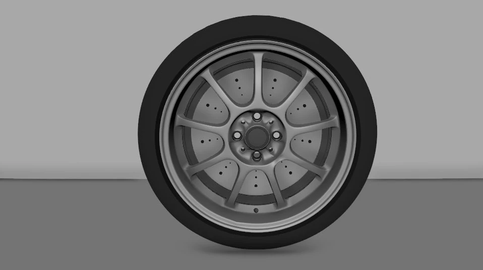 car tire 3D Model .c4d .max .obj .3ds .fbx .stl .blend 