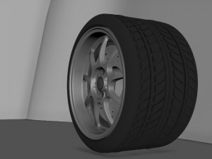 car tire 3D मॉडल