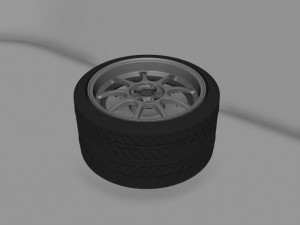car tire 3D मॉडल