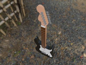 guitar fender 3D 모델