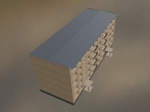 soviet building khrushevka 3D Модель