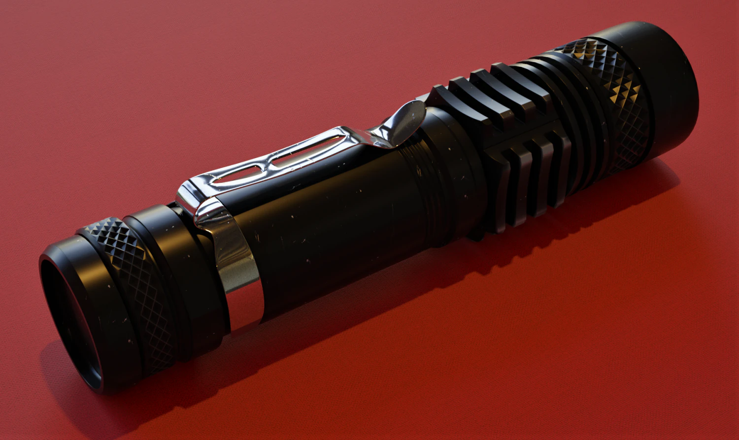 flashlight 3D Model .c4d .max .obj .3ds .fbx .stl .blend 