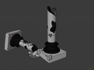 old broken column 3D Model