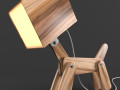 dogi adjustable wooden table lamp 3D 模型