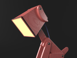 dogi adjustable wooden table lamp 3D 模型