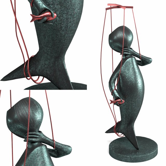the statue of suffocation Modelo 3D .c4d .max .obj .3ds .fbx .stl .blend 