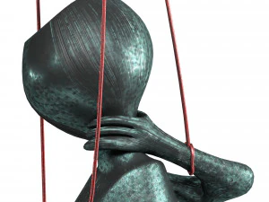 the statue of suffocation 3D Model