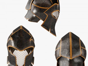 판타지 헬멧 - 대표성 3D 모델