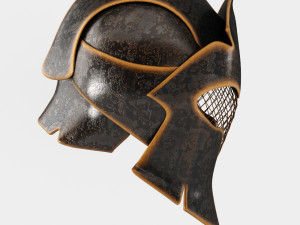 fantasy helmet - lowpoly 3D-Modell