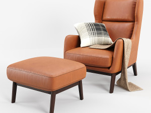 ryder leather chair 3D Model