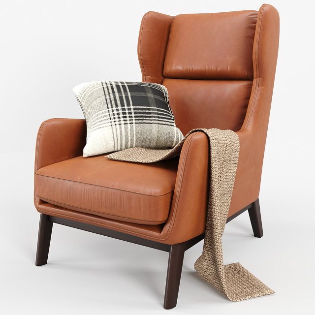 Ryder leather chair & ottoman set store