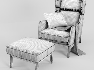 ryder leather chair Modelo 3D