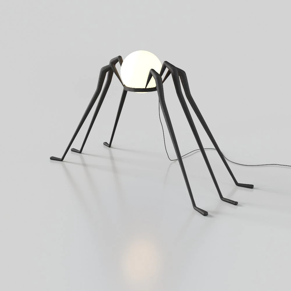 spider floor lamp 3D Model .c4d .max .obj .3ds .fbx .stl .blend