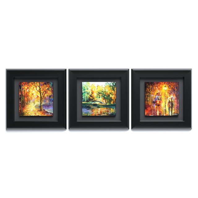 autumn frames 3 pieces Modello 3D .c4d .max .obj .3ds .fbx .stl .blend 