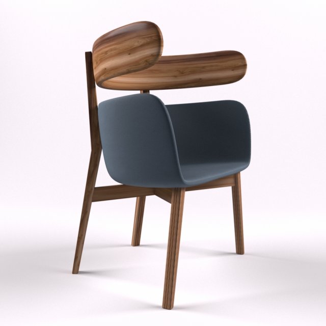 wood chair 1 Model 3D .c4d .max .obj .3ds .fbx .stl .blend 
