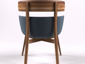 wood chair 1 Model 3D