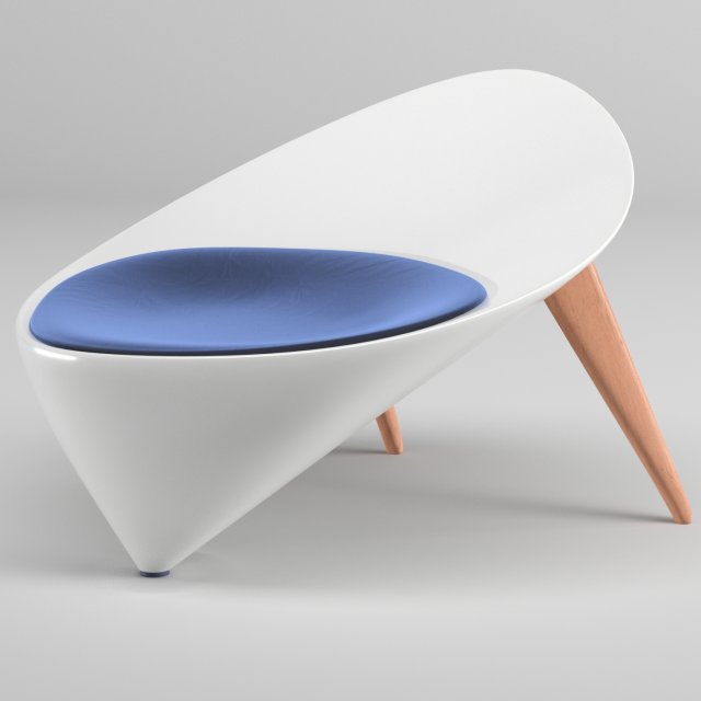 circular chair 1 3D Модель .c4d .max .obj .3ds .fbx .stl .blend 