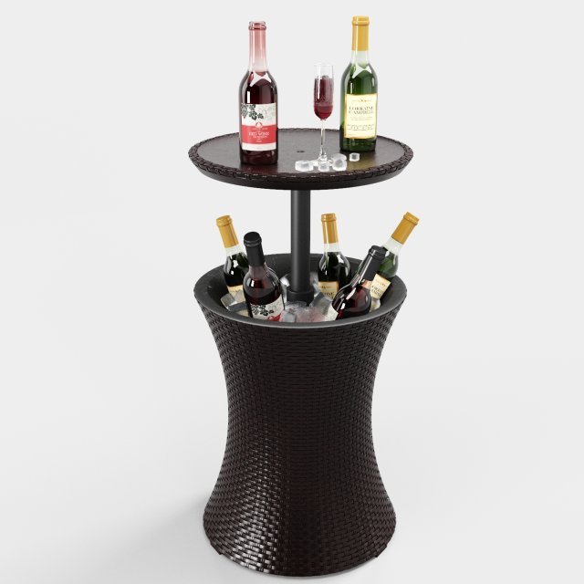 keter rattan cool bar Modèle 3D .c4d .max .obj .3ds .fbx .stl .blend 