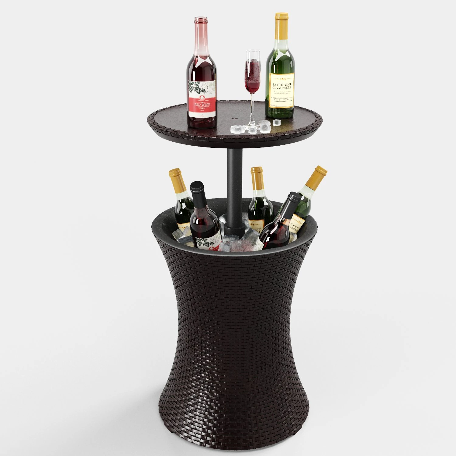 keter rattan cool bar 3D Model .c4d .max .obj .3ds .fbx .stl .blend