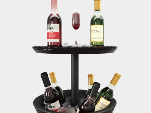 keter rattan cool bar Modèle 3D