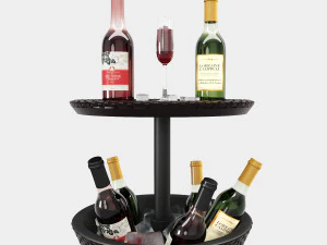 keter rattan cool bar 3D Model