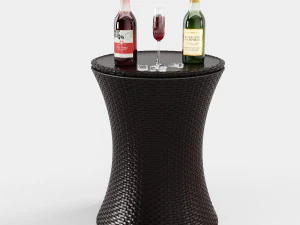 keter rattan cool bar 3D Model