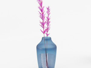 set vases-no4- glass blue vase 3D-Modell