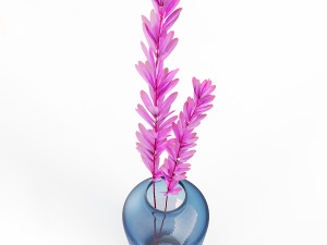set vases-no4- glass blue vase Modelo 3D
