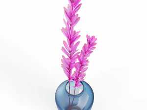 set vases-no4- glass blue vase 3D Model