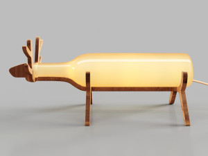 deer table lamp Modelo 3D