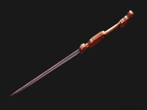 snake sword - lowpoly 3D Model