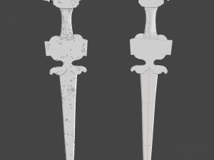 snake sword - lowpoly 3D Model