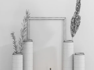 dekor seti-no6- by adriani e rossi cam vazo 3D Model