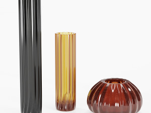 set vases-no4- by reflex murano glass vase 3D 模型