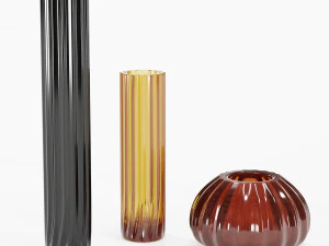 set vases-no4- by reflex murano glass vase 3D Model